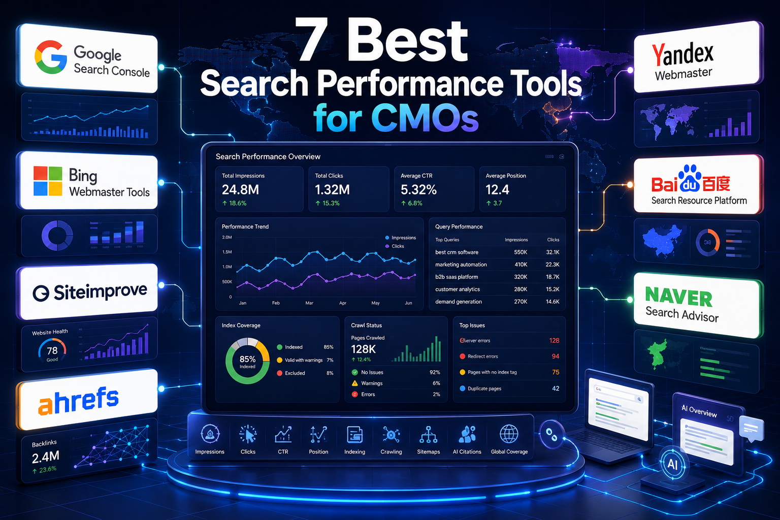 Search Performance Tools for CMOs: 7 Essential Platforms in 2026