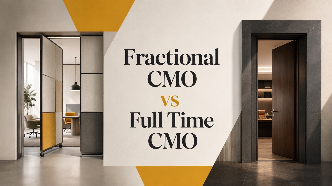 Fractional CMO vs Full Time CMO: Cost, Responsibilities and When to Hire Each