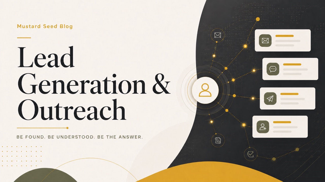 Illustration representing lead generation and outreach