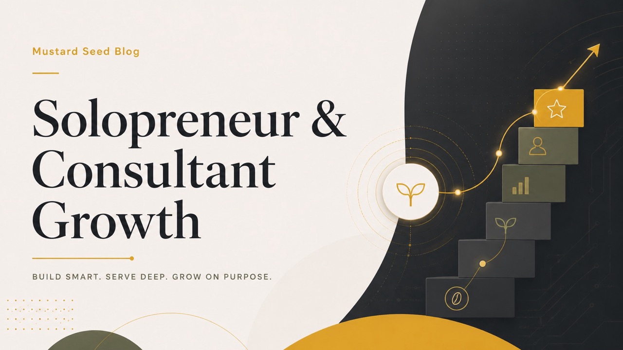 Illustration representing solopreneur and consultant growth